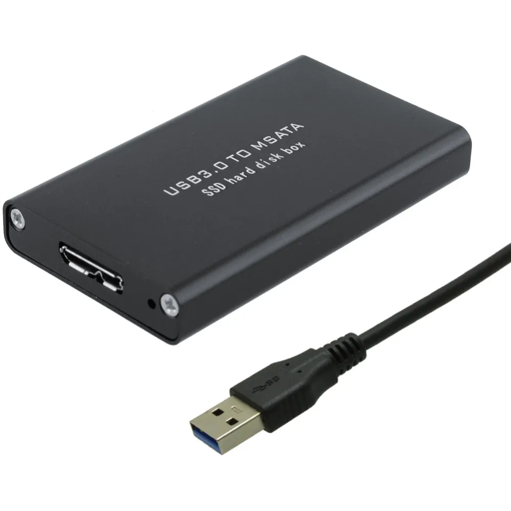 5 Гбит/с USB 3 0 к mSATA SSD корпус USB3.0 мини SATA жесткий диск адаптер M2 Внешний мобильный
