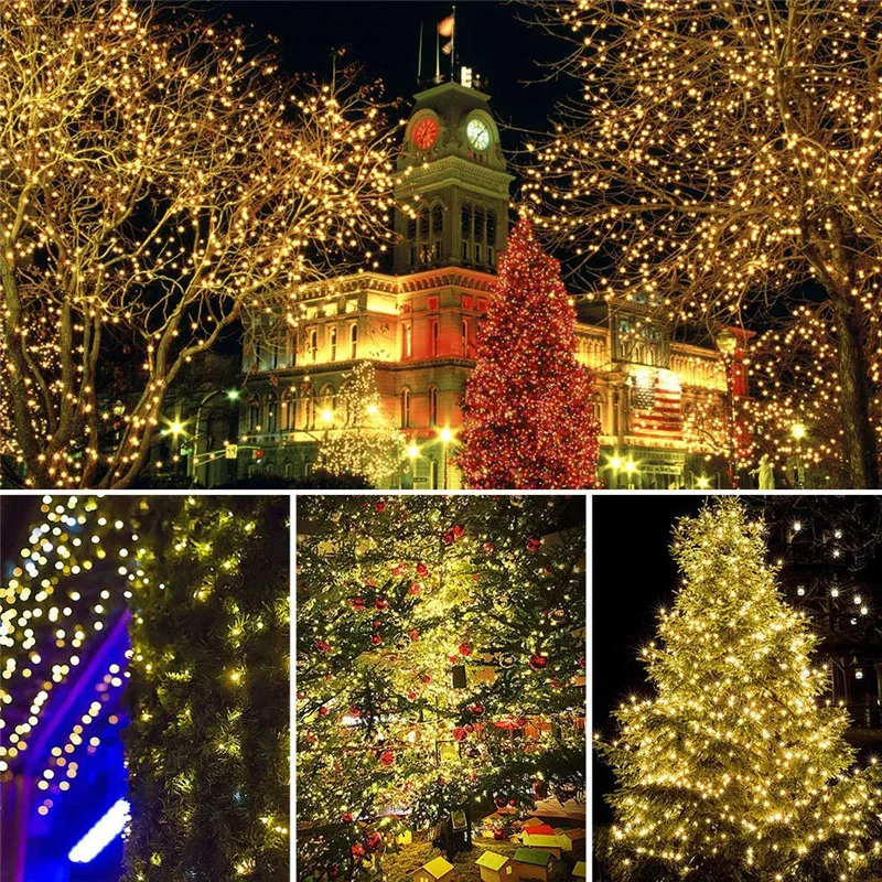 

11m/21m/31m/41m LED Outdoor Solar Lamp LEDs String Lights Fairy Holiday Christmas Party Garland Solar Garden Waterproof Lights