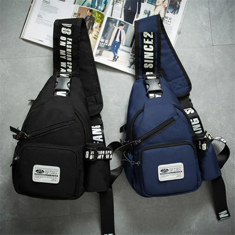 High Quality Brand Men Chest Bag Function Cool Leisure Pack Oxford Male Messenger bag Designer trave back | Мужские сумки