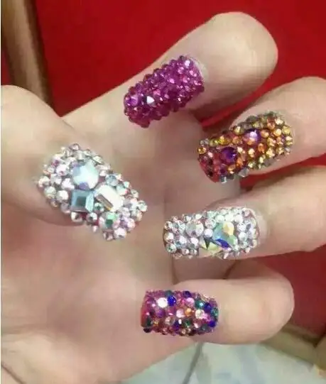 Красота ногтей AB водяная дрель Волшебная цветная плоское дно фототерапия броня