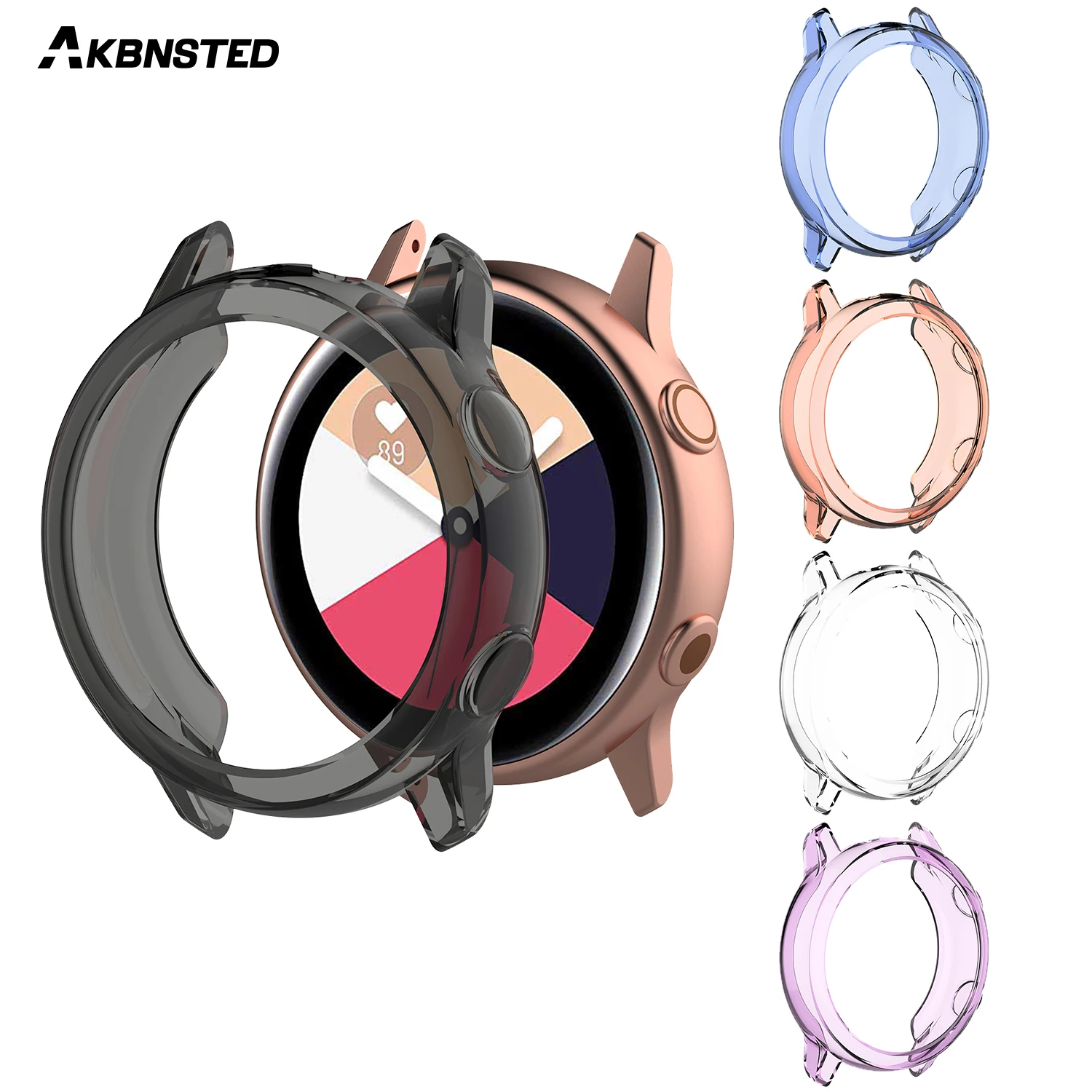 Сменный Мягкий защитный чехол AKBNSTED защита от царапин рамка для Samsung Galaxy Watch Active на