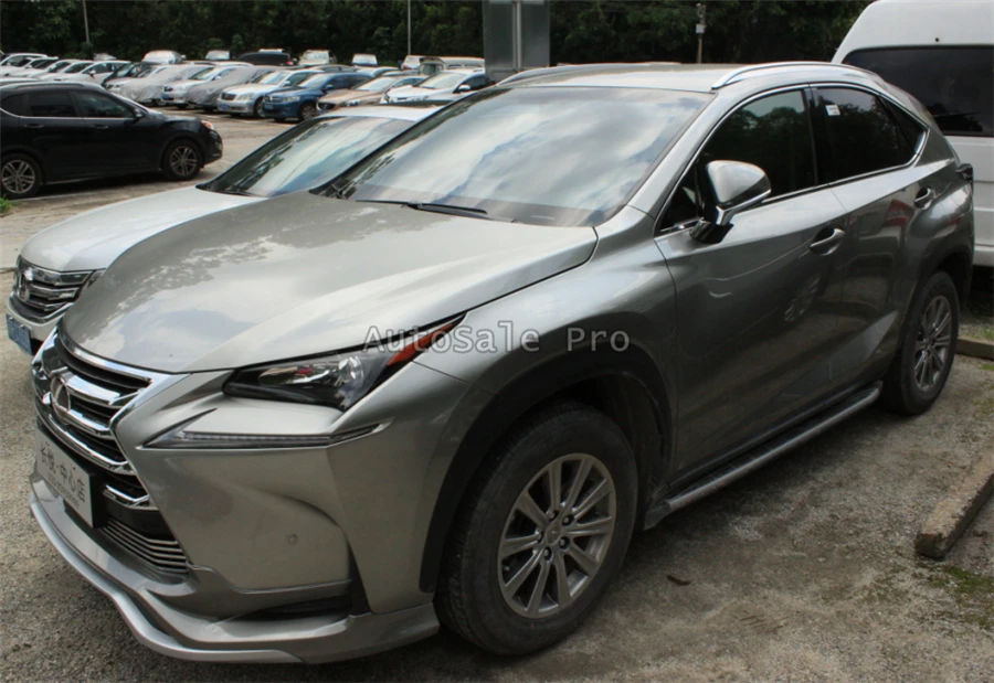 Для LEXUS NX200 NX300 2015 2016 2017 2018 алюминиевый сплав серебра Топ рейлинги Rack Боковые