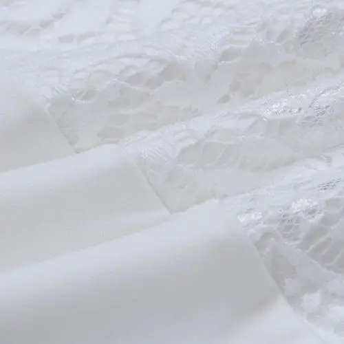 Sexy Women Dress Summer Lace Solid White Sleeveless Turtleneck Off Shoudler Party Evening Short Mini Dresses | Женская одежда