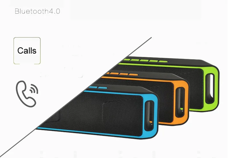 Ubit портативный беспроводной динамик Bluetooth 4 0 стерео сабвуфер TF USB fm радио