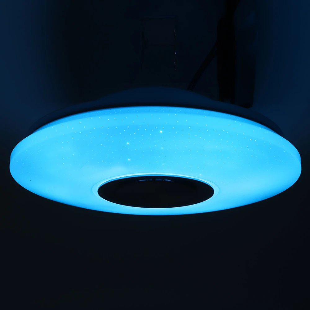 Умный светодиодный потолочный светильник s RGB с регулируемой яркостью приложение Дистанционное управление 36 Вт 60 Вт музыкальный динамик домашний Bluetooth светильник для спальни потолочные светильники