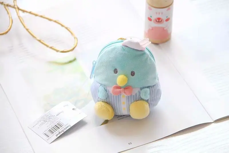 Sanrio, Hello Kitty My Melody Cinnamoroll Pom Purin мультфильм плюшевые портмоне сумки милая цепочка для ключей бумажник сумка для девочек Подарки