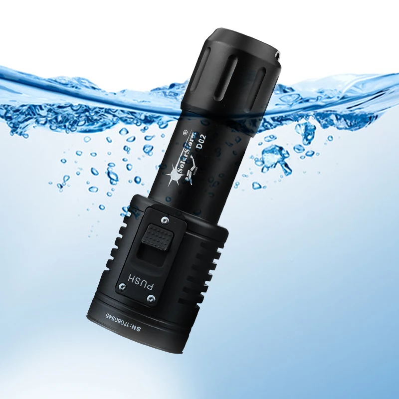 Portable Led Torch Light Diving Flashlight Scuba Photography Lamp Underwater Video 4 Cree With 18650 Battery | Освещение