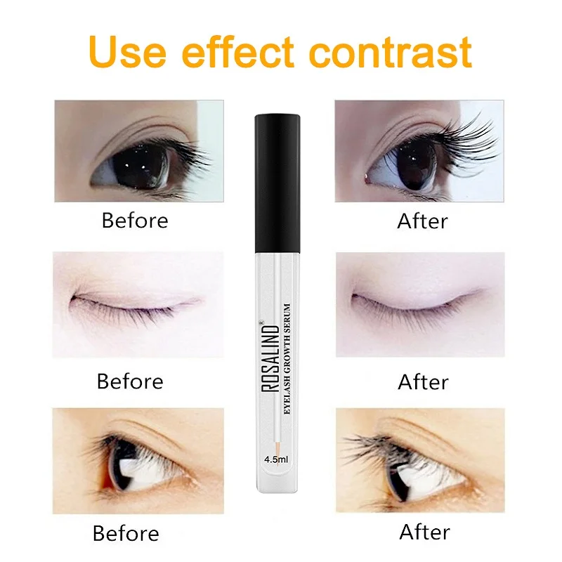 ROSALIND Eyelash Serum Natural Eye Makeup Growth Longer Thicker Lash Lifting Care Enhancer  Красота и
