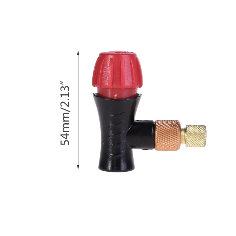 

CO2 Bike Inflator Portable Presta Schrader Valve Head Compatible Bicycle Tire Pump Road MTB Fit Any Threaded Cartridges