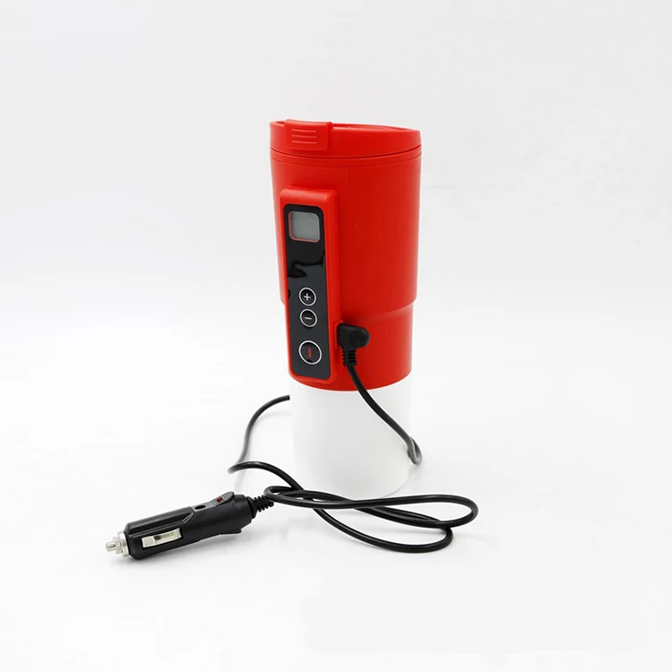 Роскошный термос для автомобиля с чашкой быстрого нагрева, 10 минут, с USB, 12 В, зарядное устройство, электрическая Автомобильная бутылка для кипятка, водонагреватель