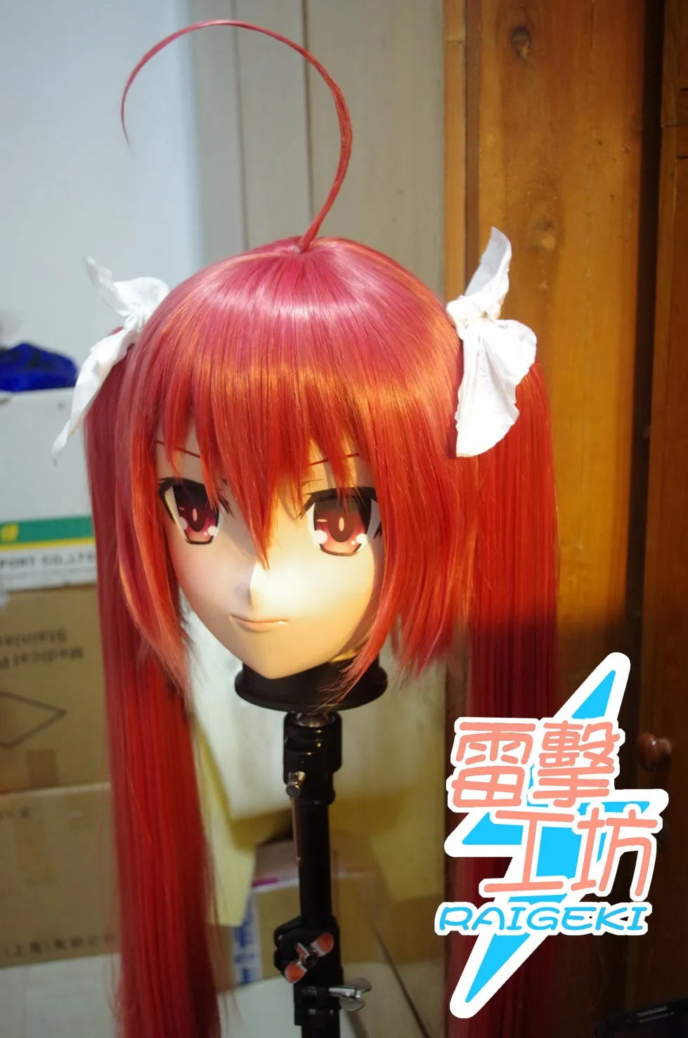 (KM91847)Top Quality Handmade Female Resin Full Head Cosplay Japanese Role Play Anime Kigurumi Mask Crossdresser Doll