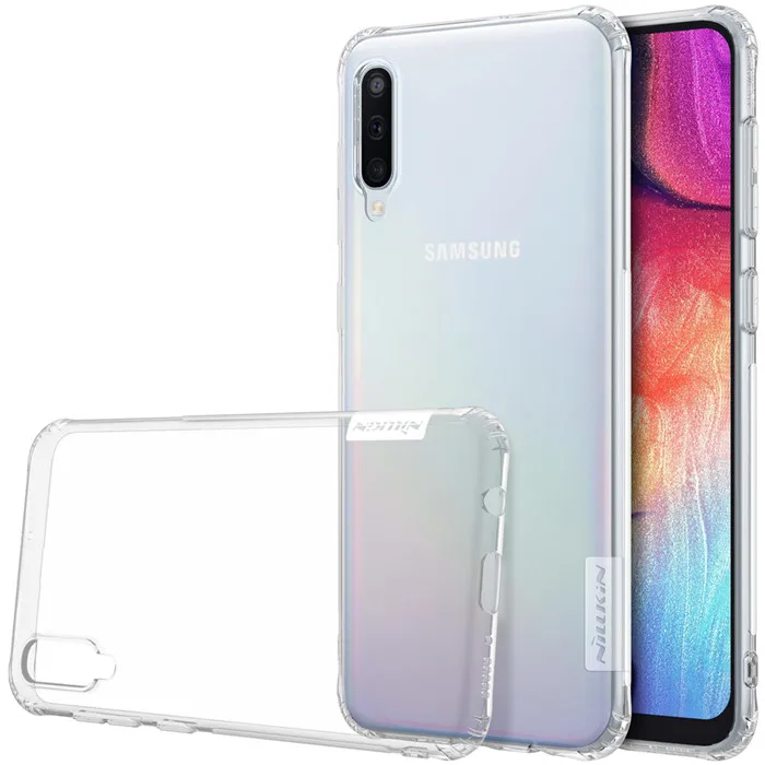 Прозрачный Для samsung Galaxy A50 чехол Nillkin натуральный прозрачный мягкий кремний TPU Защитный чехол для samsung Galaxy A50 чехол - Цвет: Прозрачный