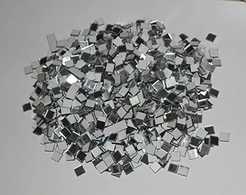 1000 шт. 1x1 см мозаичная квадратная Зеркальная Наклейка настенная рукоделие и