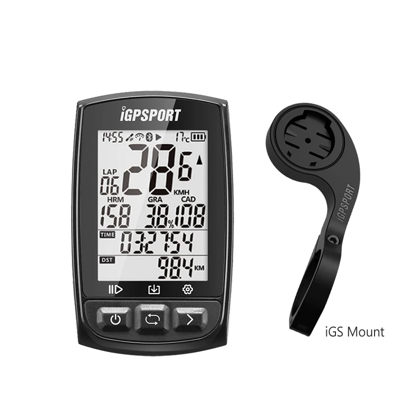 I gps порт gps велокомпьютер iGS50E с креплением IPX6 Водонепроницаемый компьютер для езды на велосипеде iGS Спидометр ANT+ Каденция и частота сердечных сокращений