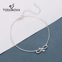 todorova stainless steel women bracelets rose gold adjustable infinity with arrow charm bracelets everyday gifts for men