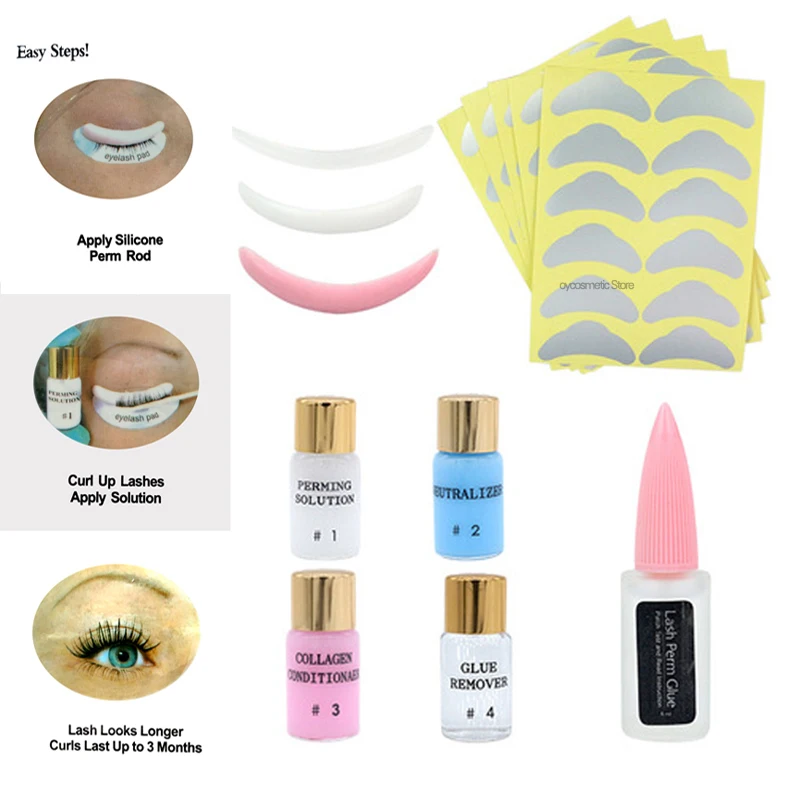 Набор для перманентного макияжа профессиональный клей завивки и роста