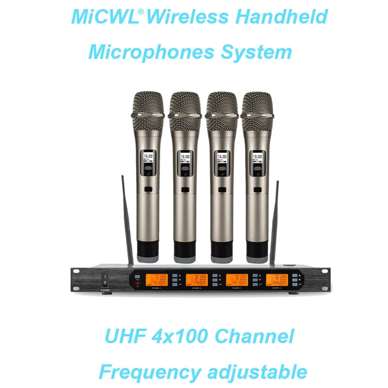 

Pro UHF Wireless Microphone System EW500 G4 965 Karaoke Handheld Cordless Headset Lavalier Mic MiCWL 4 mics