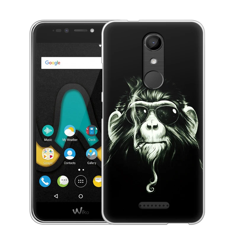 Женский чехол для Wiko Upulse Lite силиконовый с милым рисунком из мультфильма мягкая