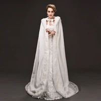 new arrival elegant bridal cloaks warm bridal cape winter fur coat women wedding bolero jacket wedding coat in stock
