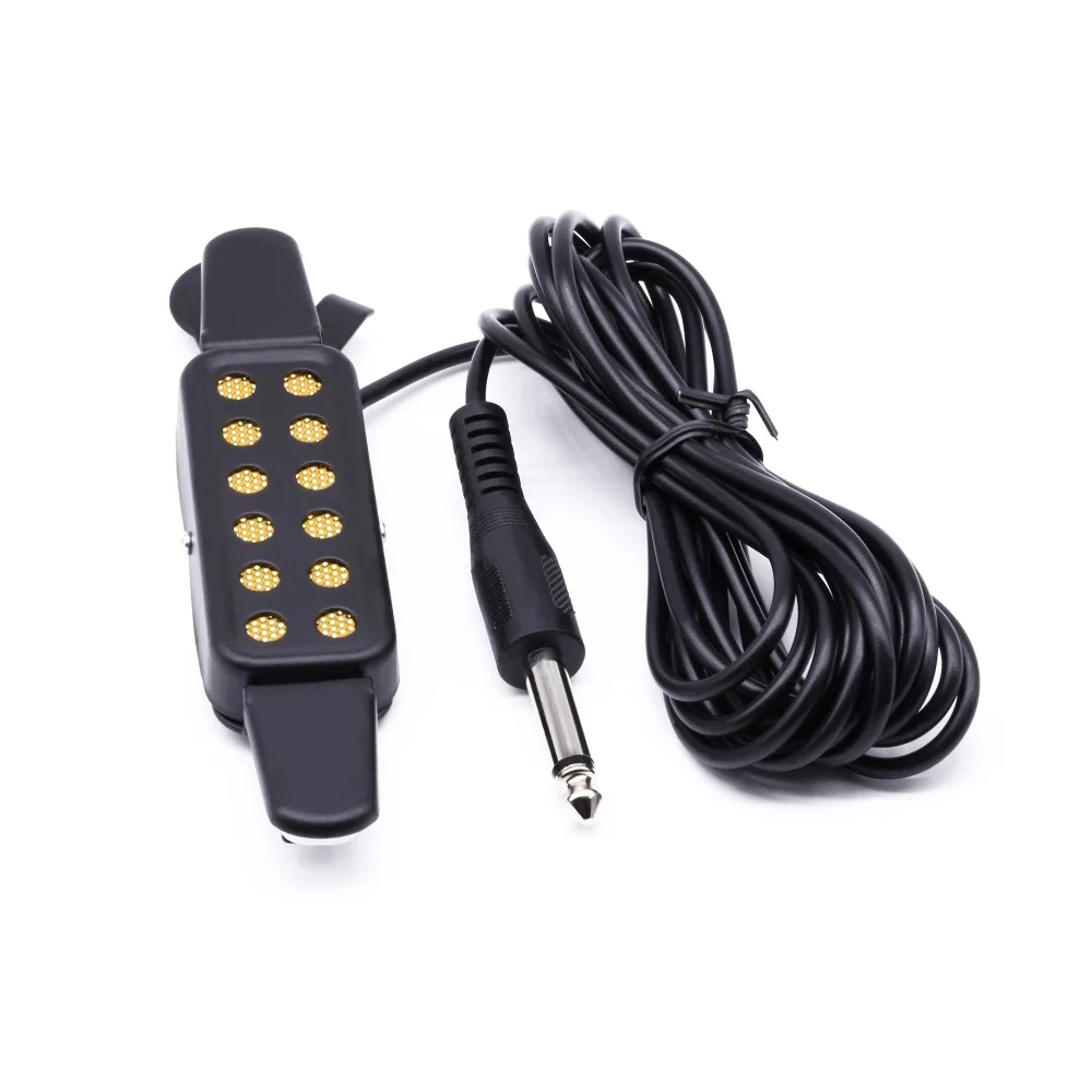 12 Hole Acoustic Guitar Pickup Sound Classical Connect Amplifier Musical Instruments | Спорт и развлечения
