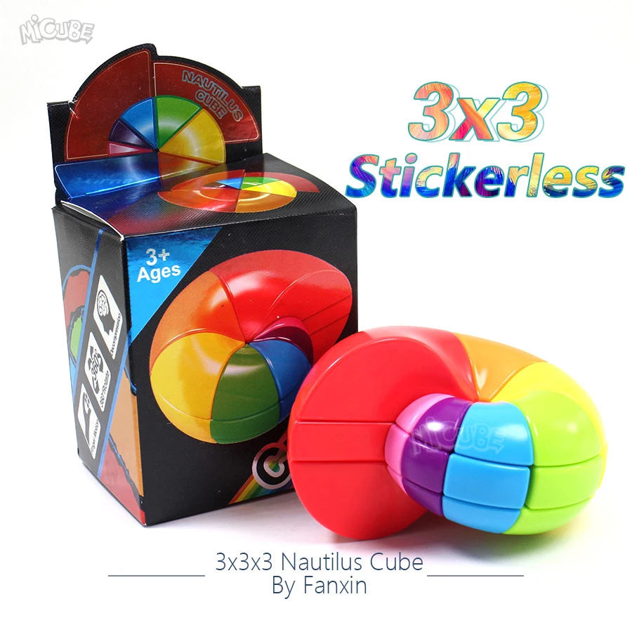 Fanxin Nautilus Cube 3x3x3 Твист Головоломка странной формы Волшебные кубики сложности Мальчик Дети Развивающие игрушки для детей подарок Micube