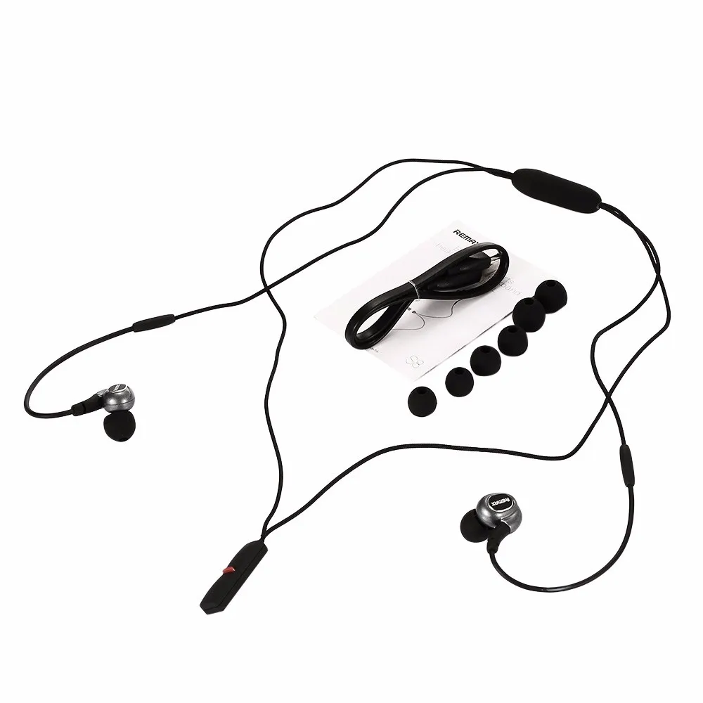 Remax RB-S8 Hi-Fi беспроводные наушники Bluetooth 4,1 спортивные стерео наушники с магнитной зарядкой с hd микрофоном громкой связи fone de ouvido