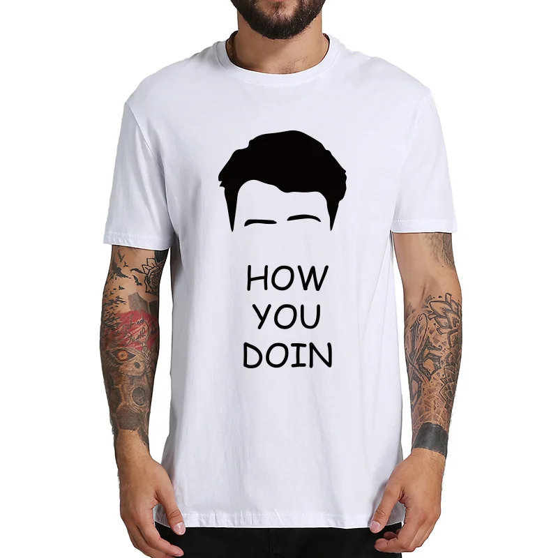 How You Doin Футболка мужская Joey Pet фраза Дизайн топы 100% хлопок Повседневная футболка