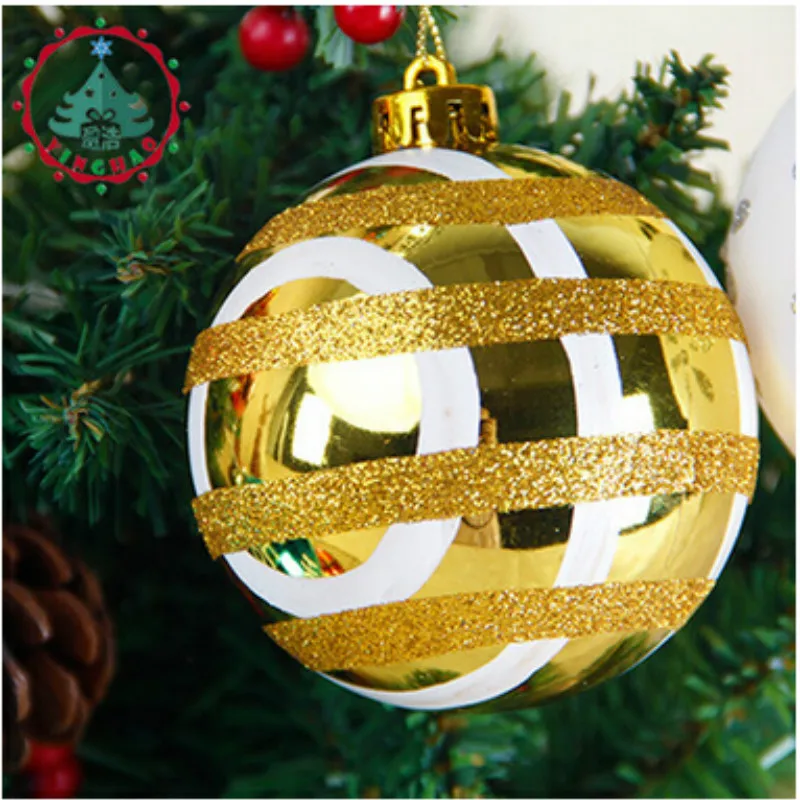 6 шт. Рождественские декоративные 8 см шары украшения для рождественской елки