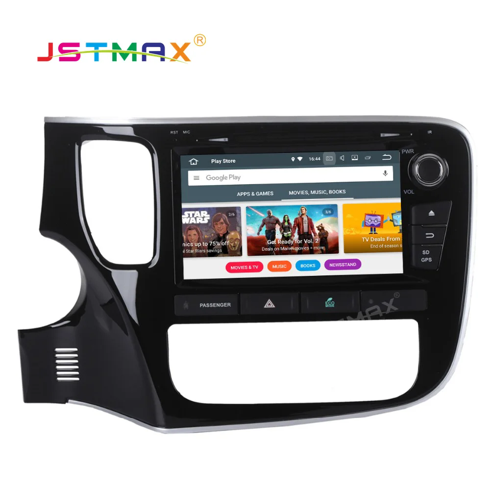 JSTMAX Android 8 0 Автомобильный GPS Радио dvd плеер для 2 din Mitsubishi Outlander 2014 2015 2016 4 Гб + 32 ГБ