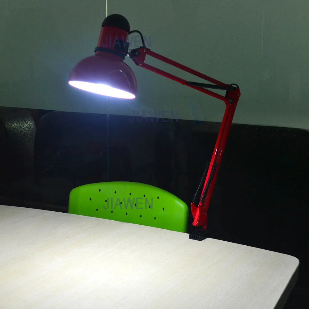 

Hot sale! 5W 400LM Foldable Long-Arm Book Reading Lights E27 Clip-on Desk Lamp (AC110~240V)