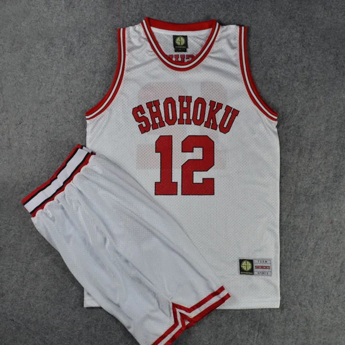 Slam Dunk костюмы для косплея Shohoku NO12 Ishi i Kentarou баскетбольные Джерси наборы (шорты +