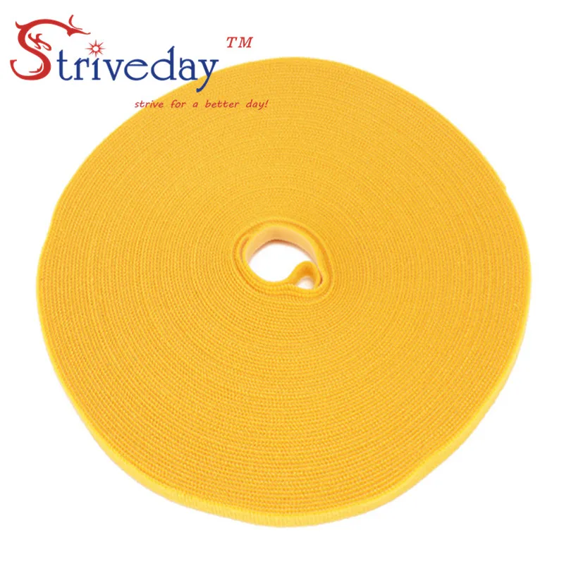 25 метров/рулон волшебной ленты нейлоновые кабельные стяжки ширина 1 см провода управления кабельные стяжки DIY 6 цветов на выбор