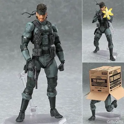 no box Металлическая Шестерня твердая 2: сыны свободы Figma 243 змея ПВХ фигурка Коллекционная модель игрушки - Цвет: no box