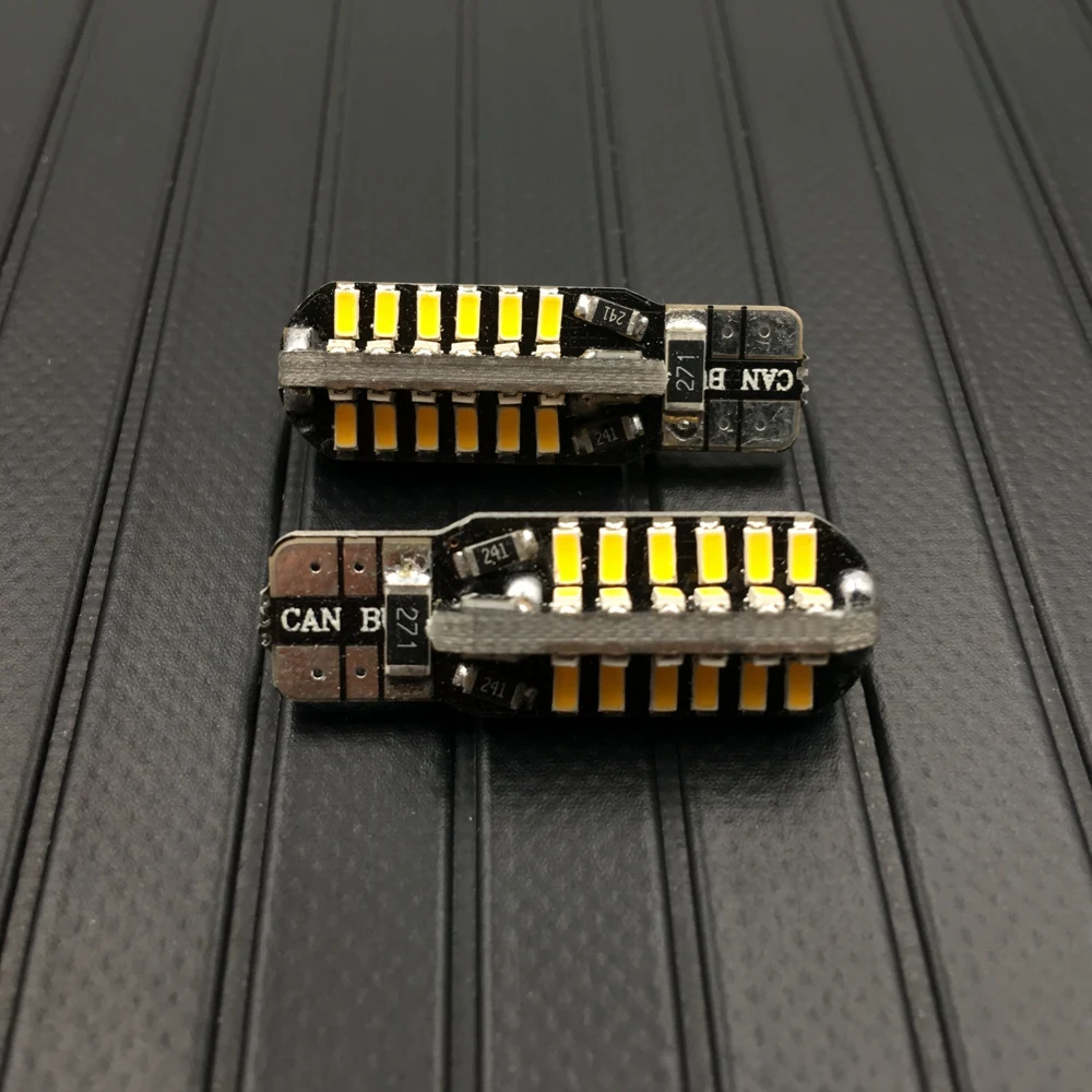 Canbus T10 led 48smd 3014 LED Автомобильная светодиодная лампа W5W 48 Светодиодный 194 SMD без