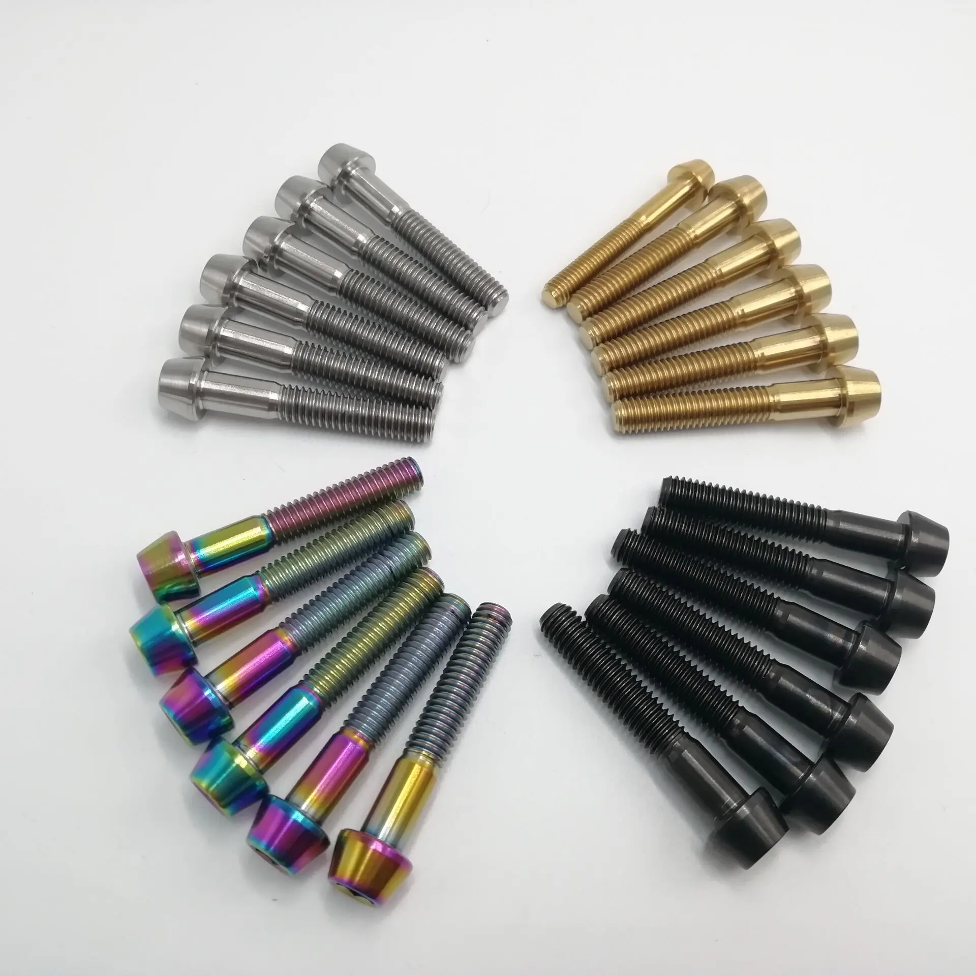 Титановый болт Ti M6x35mm M6 * 35 конический шестигранный винт с конической головкой