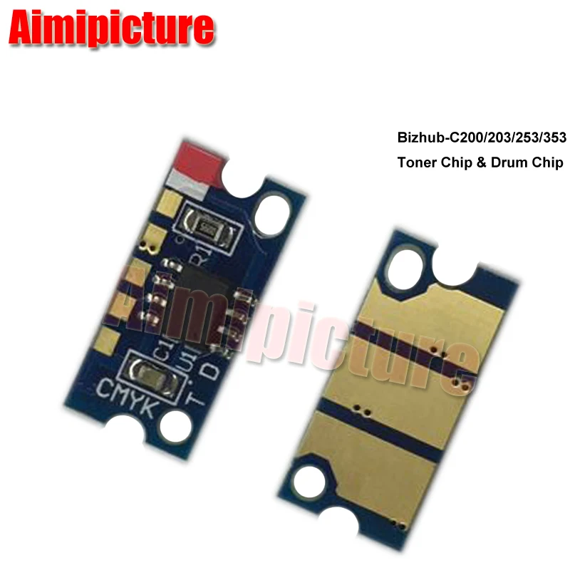 Чип для картриджа с тонером Konica Minolta Bizhub C200 C203 C253 C353 чип TN213 TN214 TN314 2 комплекта 8