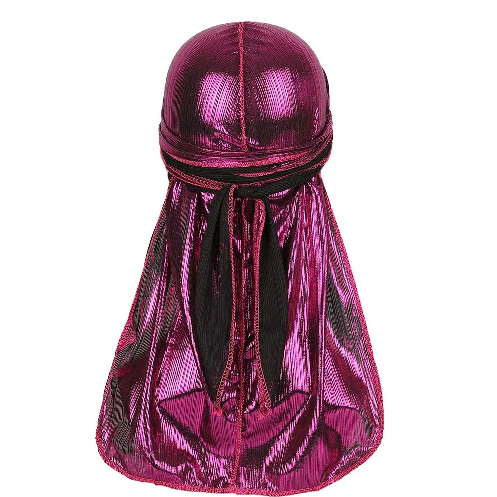 Шелковая долговечная Пиратская шапка унисекс атласная дышащая Кепка с длинным