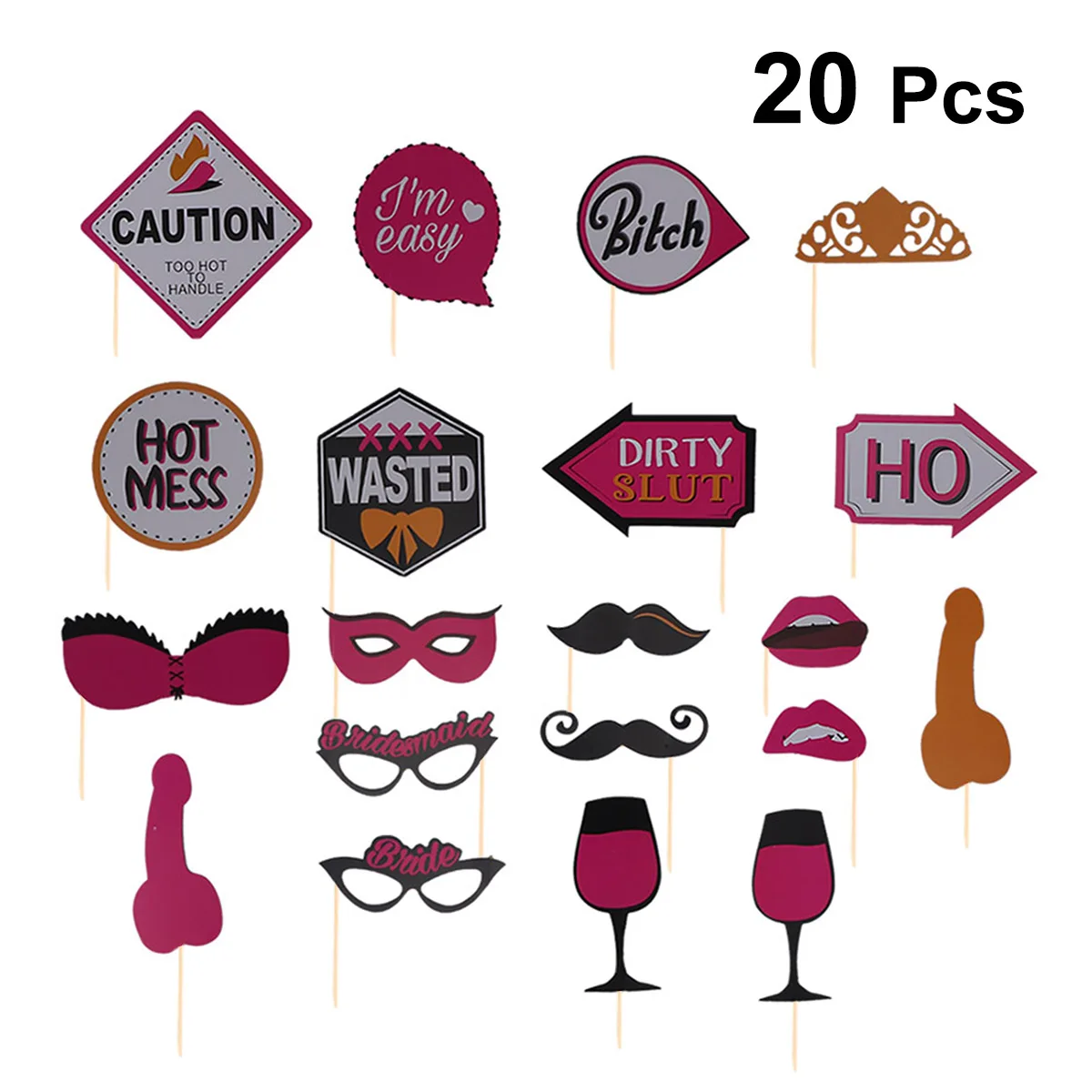 20 шт. девичник реквизит для вечеринки один холостяк фото вечеринок Забавный