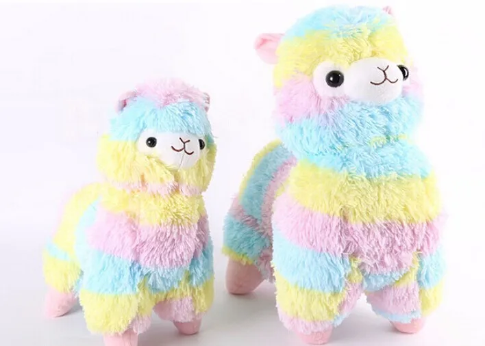 1 шт. 35 см Радуга Альпака плюшевые игрушки куклы для детей японский Alpacasso мягкий хлопок детские Brinquedos животные детские рождественские подарки