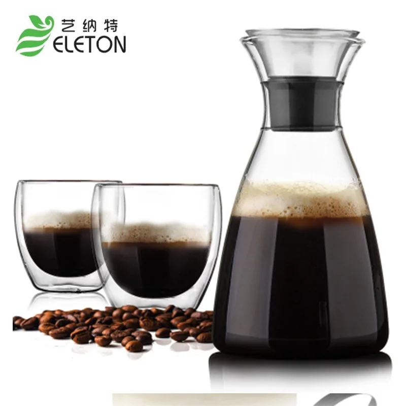 ELETON 1L Дания сольный горшок Стеклянный Горшок для холодной воды чайник фруктового