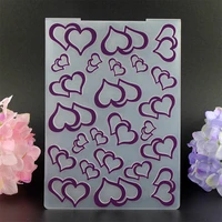 ylef049 love plastic embossing folder for scrapbook stencils diy photo album cards making decoration template mold 10 514 5cm
