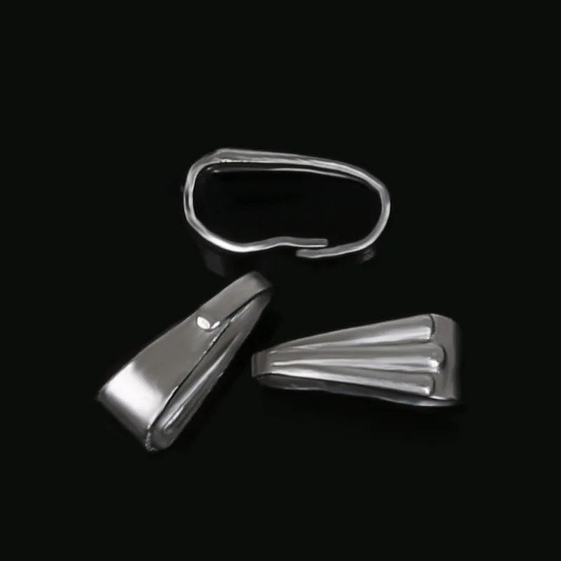 150 шт./лот зажимы для подвески ювелирные изделия из нержавеющей стали зажим