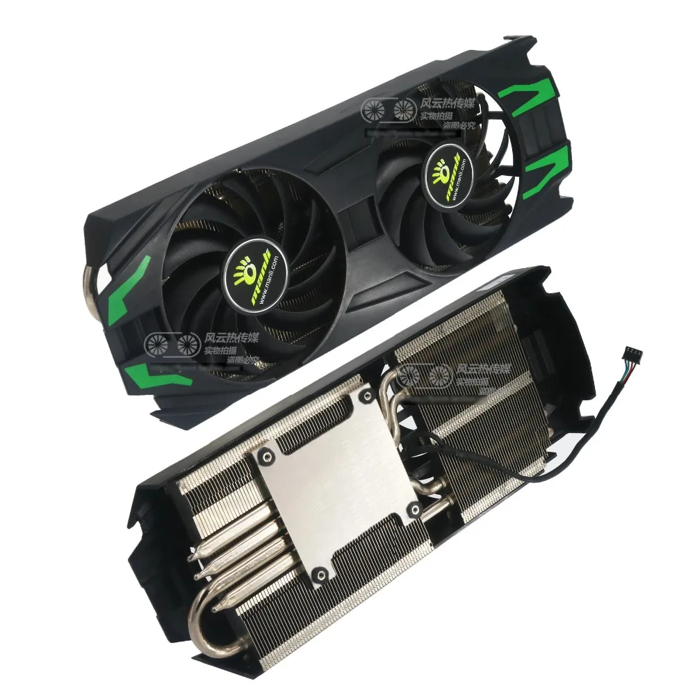 Новый оригинальный охлаждающий вентилятор для видеокарты MANLI GTX680 с радиатором |