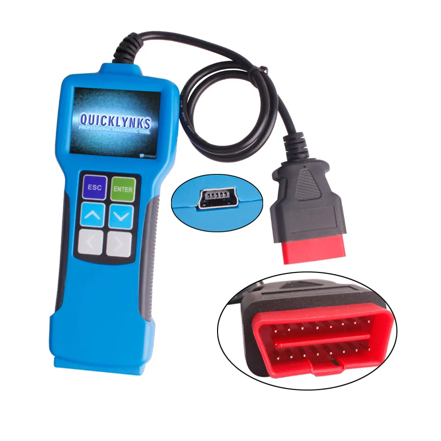 QUICKLYNKS T80 JOBD/OBD2/EOBD Цветной дисплей автоматический сканер для японских автомобилей