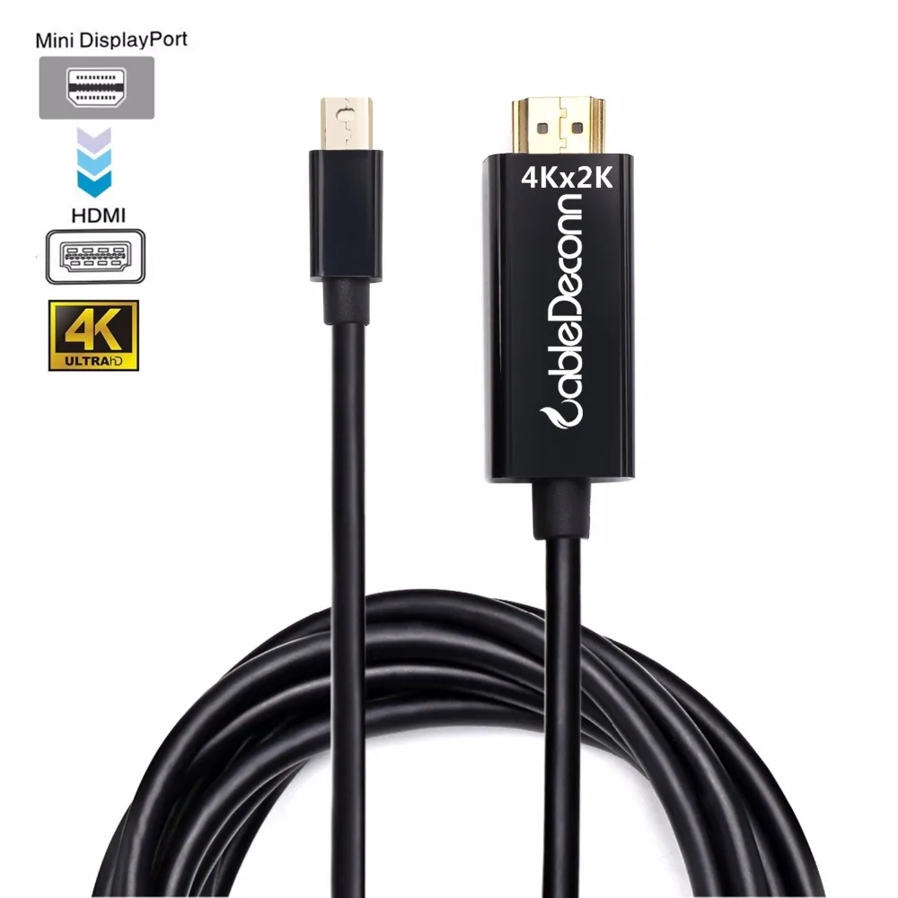 Кабель-адаптер Thunderbolt 2 Mini Displayport-Hdmi 4k переходник DP Hdmi Папа-папа для Apple Macbook Pro Air iMac