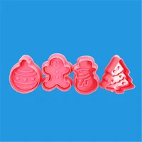 christmas gingerbread man snowman cookie cutters fondant baking cookie biscuit cutters sandwich cutters cookie cutter bread mold