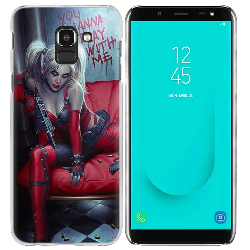 Жесткий пластиковый чехол-накладка для samsung Galaxy J2 J3 J4 J5 J6 J7 J8 Prime Plus Harley Quinn Suicide Squad Shell