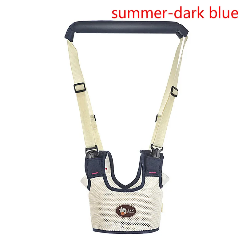 summer-dark blue Ходунки для малышей, детский рюкзак-поводок, Поводок для детей, Детский ремень для обучения ходьбе, детский ремень, Детские поводки для безопасности - Цвет: summer-dark blue