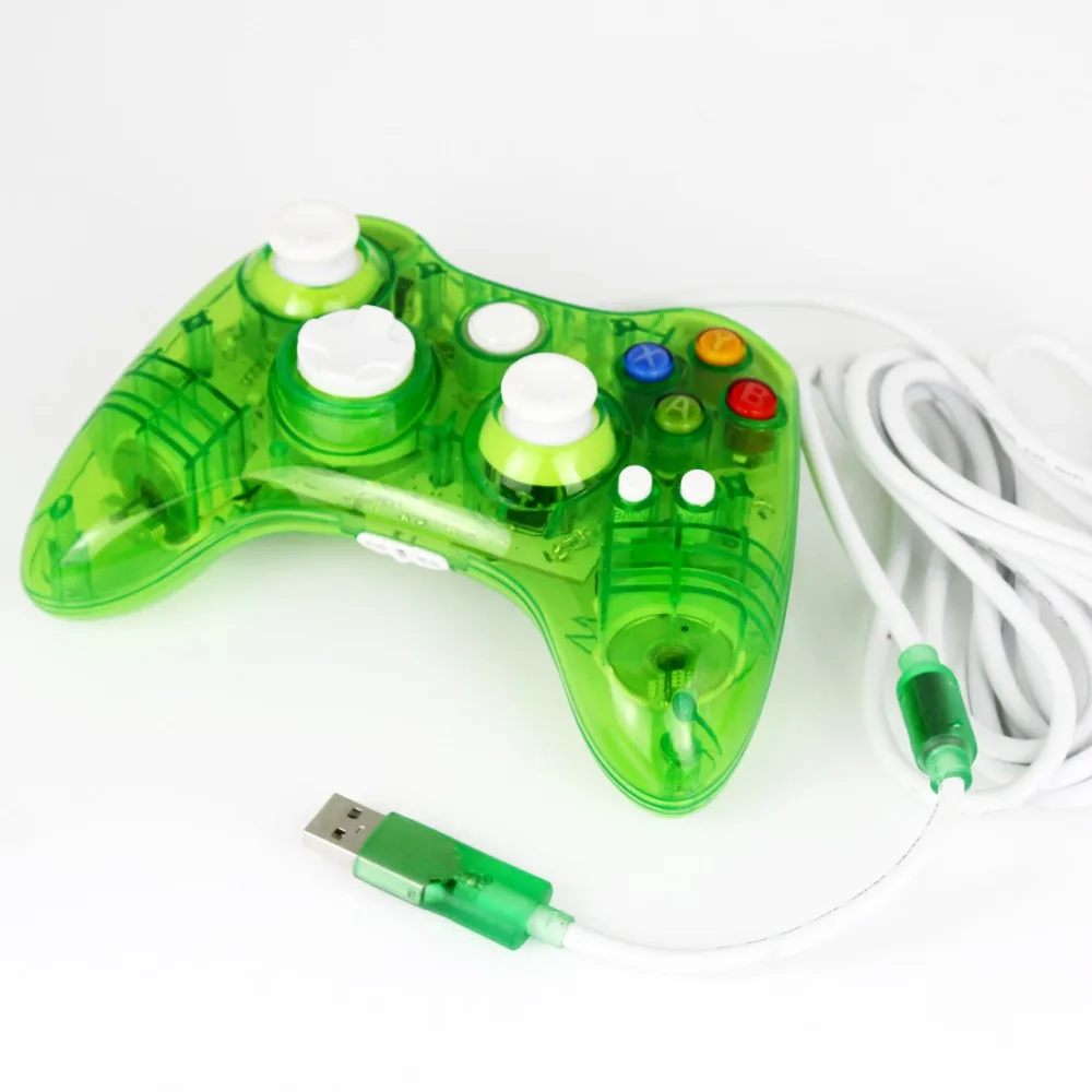 2016 Новый Проводной USB геймпад белый контроллер для Microsoft Xbox и Slim 360 ПК Windows 7 лидер