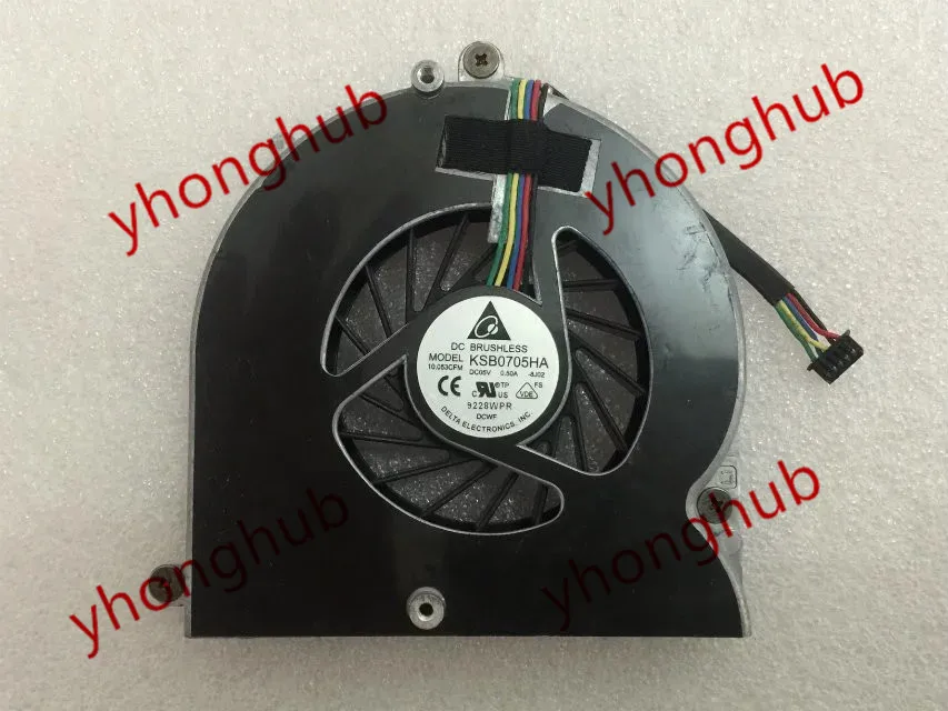 5 проводной охлаждающий вентилятор для сервера Delta Electronics KSB0705HA 8J02 DC 5V 0.50A|server fan|dc 5v